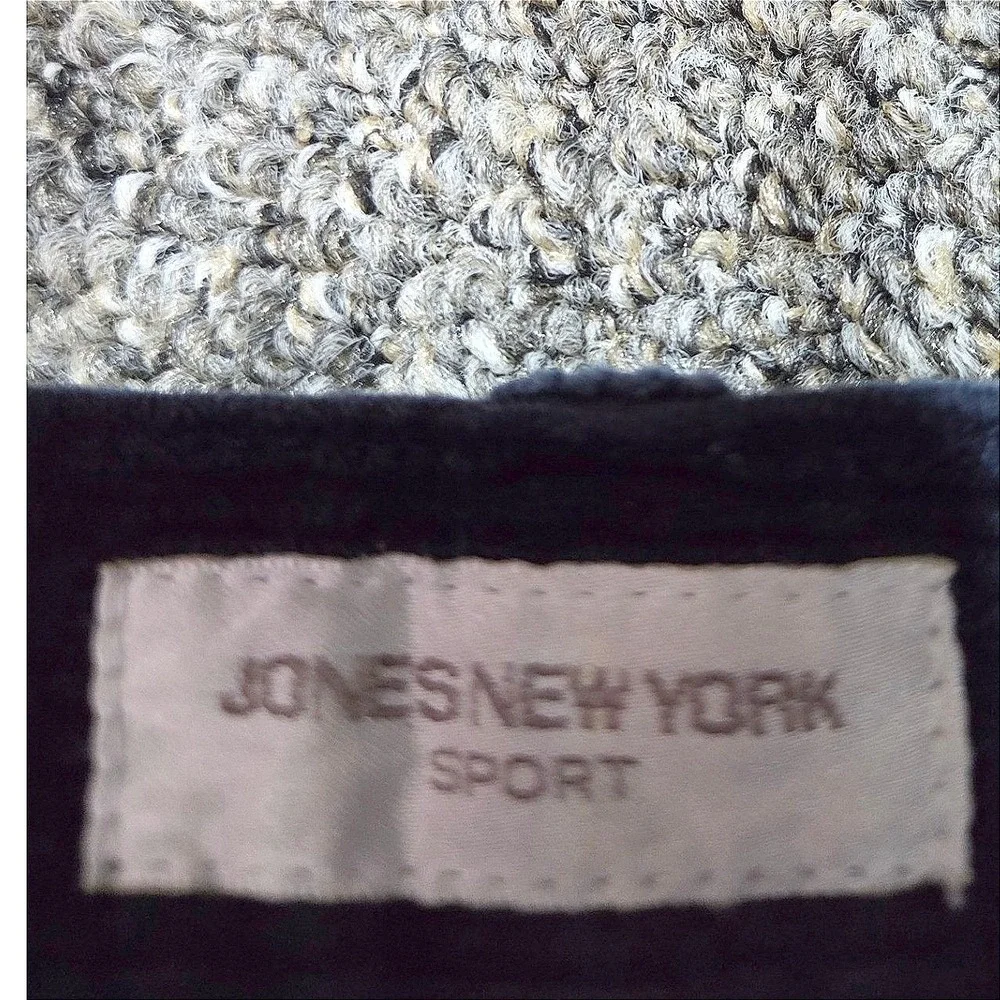 Jones New York Sport Corduroy Pants Womens Size 10 Navy Blue High Rise Straight
